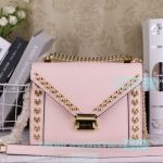 Top Quality Copy Michael Kors Pink Genuine Feather  Women's Chain Shoulder Bag